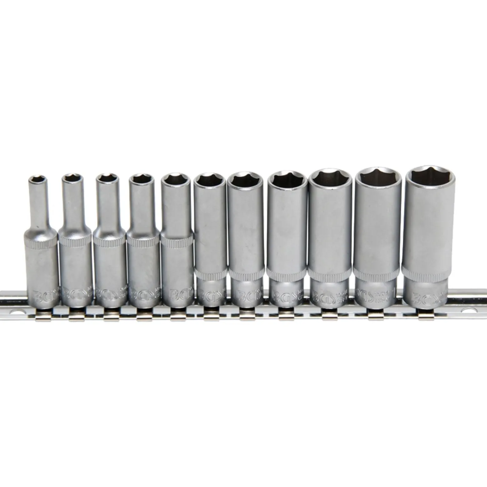 BGS Steckschlüssel-Einsätze tief 6,3 (1/4) 4 -13 mm 11tlg. - 2221