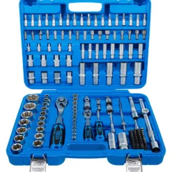 BGS Steckschlüssel-Satz Wellenprofil Antrieb 6,3 mm (1/4") / 12,5 mm (1/2") 150tlg. - 74518