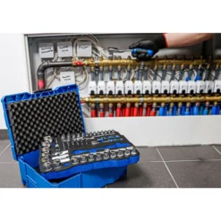 BGS Steckschlüssel- und Hammer- / Zangen- / Schraubendreher-Satz 6,3 mm (1/4") / 12,5 mm (1/2") BGS systainer® 77tlg. - 3357