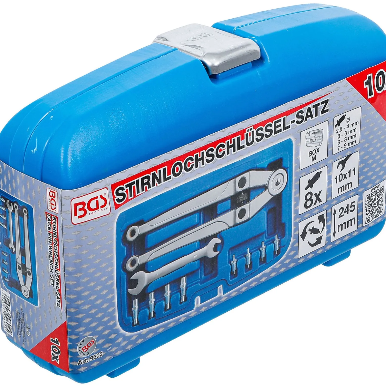 BGS Stirnlochschlüssel-Satz verstellbar Ø 2,5 - 9 mm - 9602