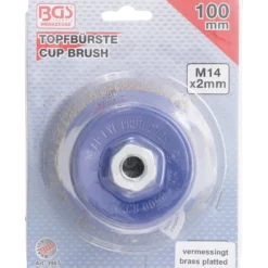BGS Topfbürste Aufnahme M14 x 2 Ø 100 mm x 67 mm - 3987