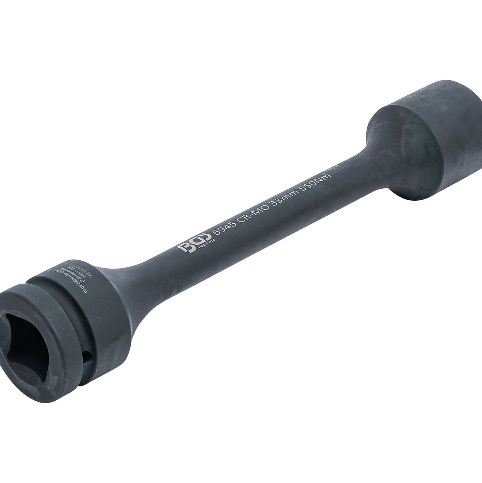 BGS Torsions-Kraft-Steckschlüssel-Einsatz Sechskant Antrieb Innenvierkant 25 mm (1") SW 33 mm 550 Nm - 6945