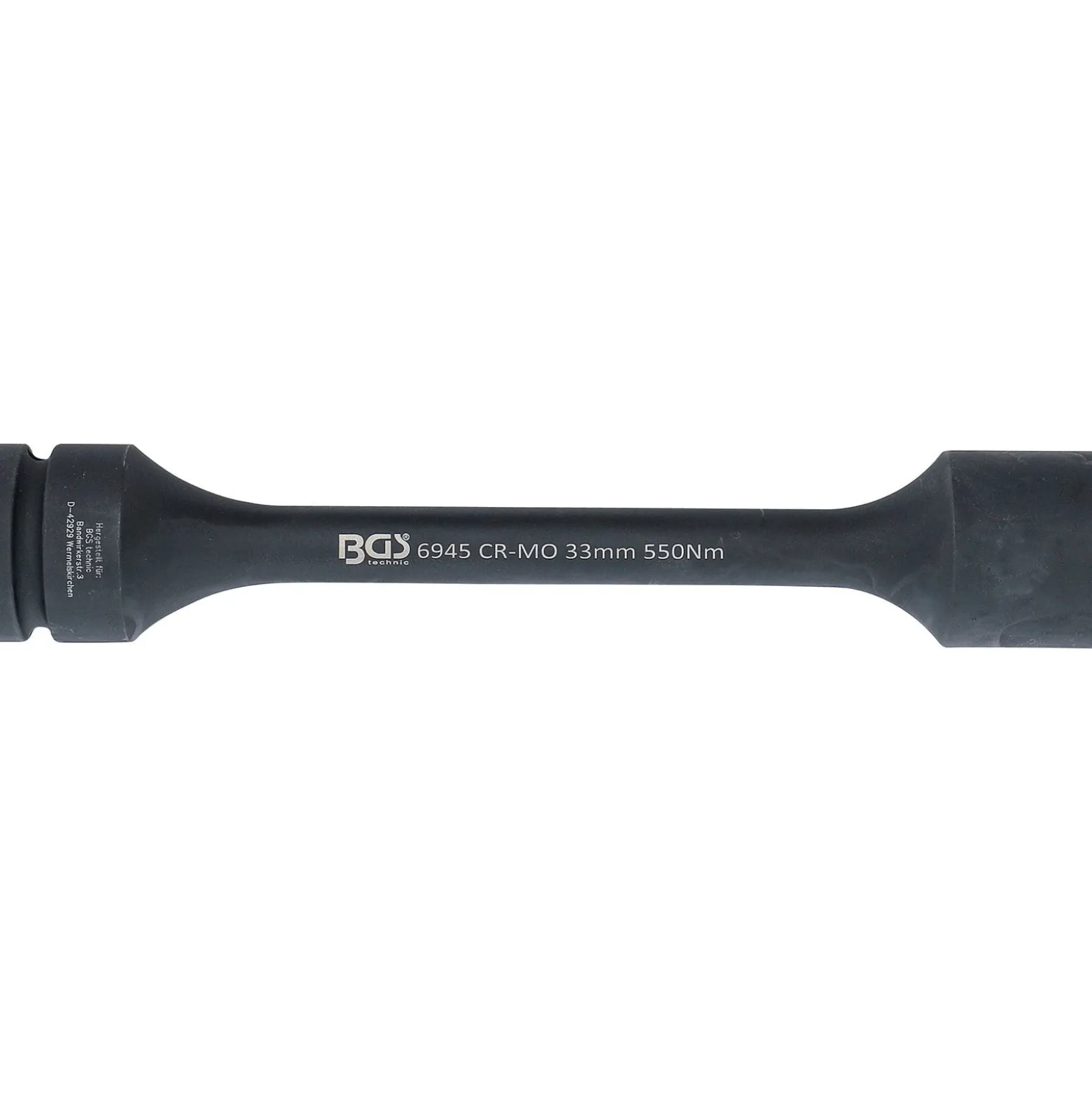 BGS Torsions-Kraft-Steckschlüssel-Einsatz Sechskant Antrieb Innenvierkant 25 mm (1") SW 33 mm 550 Nm - 6945