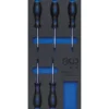 BGS Werkstattwageneinlage 1/3: Schraubendreher T-Profil (für Torx) 5tlg. - 4076
