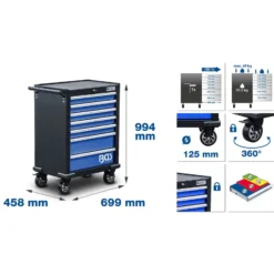 BGS Werkstattwagen 7 Schubladen leer - 4204