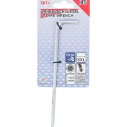 BGS Winkelschlüssel extra lang Innensechskant/Innensechskant mit Kugelkopf 5 mm - 790-5
