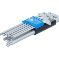 BGS Winkelschlüssel-Satz T-Profil (für Torx) mit Kugelkopf T10 - T50 mm 9tlg. - 818