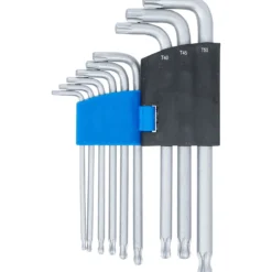 BGS Winkelschlüssel-Satz T-Profil (für Torx) mit Kugelkopf T10 - T50 mm 9tlg. - 818