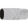 BGS Zündkerzen-Einsatz mit Haltegummi Zwölfkant Antrieb Innenvierkant 12,5 mm (1/2") SW 21 mm - 2386