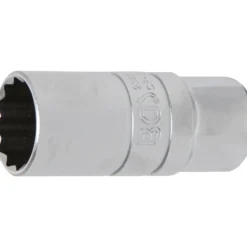 BGS Zündkerzen-Einsatz mit Haltegummi Zwölfkant Antrieb Innenvierkant 12,5 mm (1/2") SW 21 mm - 2386