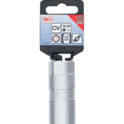 BGS Zündkerzen-Einsatz Sechskant Antrieb Innenvierkant 12,5 mm (1/2") SW 18 mm - 2426