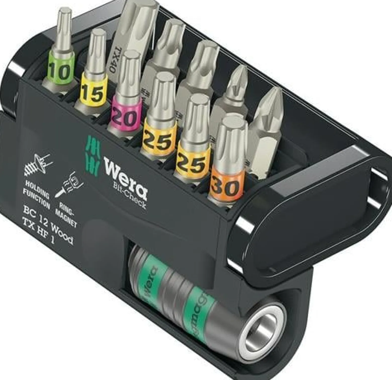 Bitsortiment Bit-Check 12 Wood TX HF 1 12-tlg.PZD/TX-HF/TX WERA
