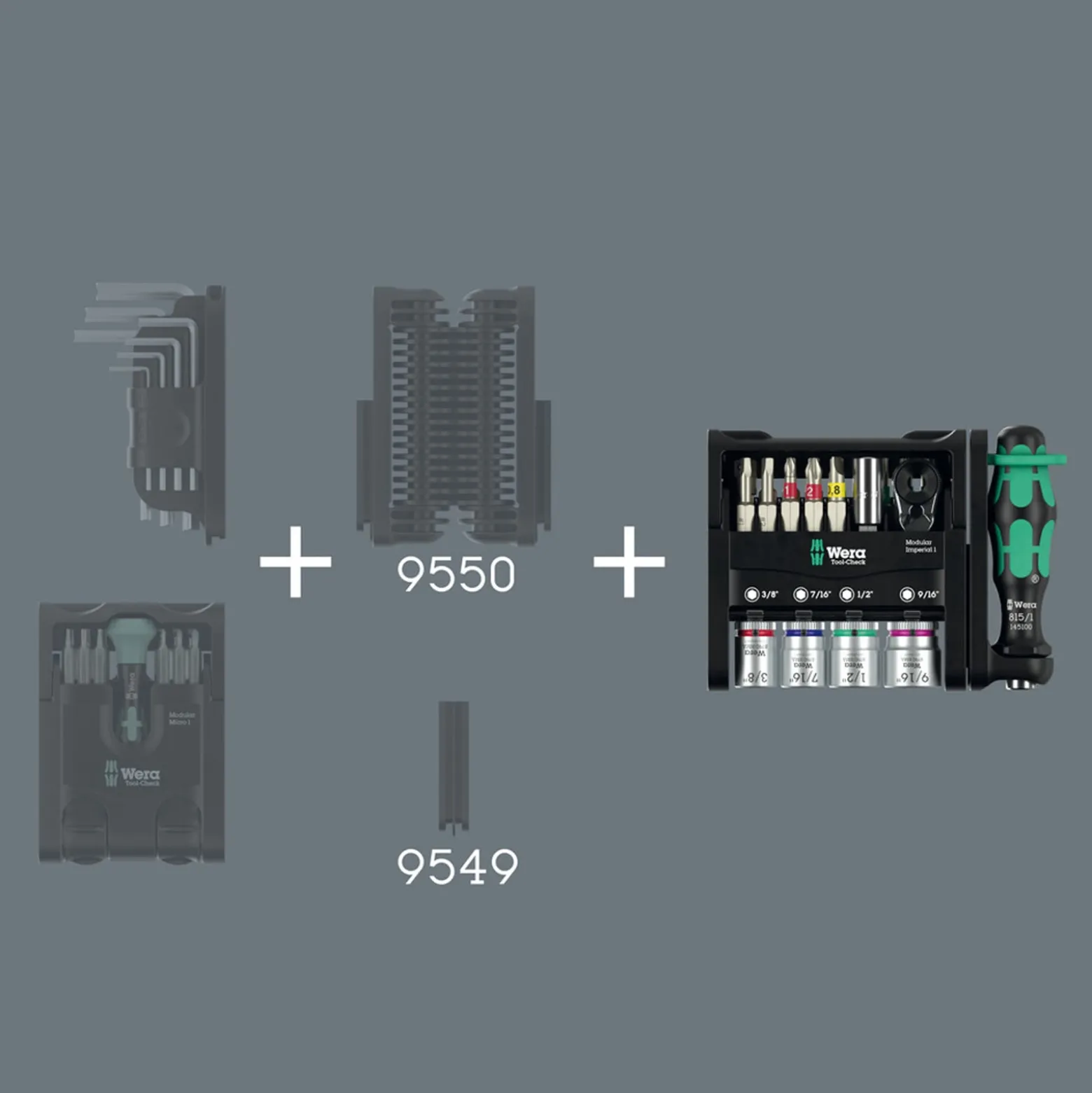 Bitsortiment Tool-Check Modular Imperial 1 21-tlg.WERA