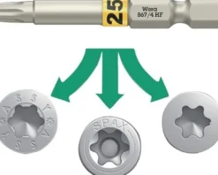 Bit 867 TORX® HF 1/4 Zoll TX 8 L.50mm m.Farbleitsystem WERA