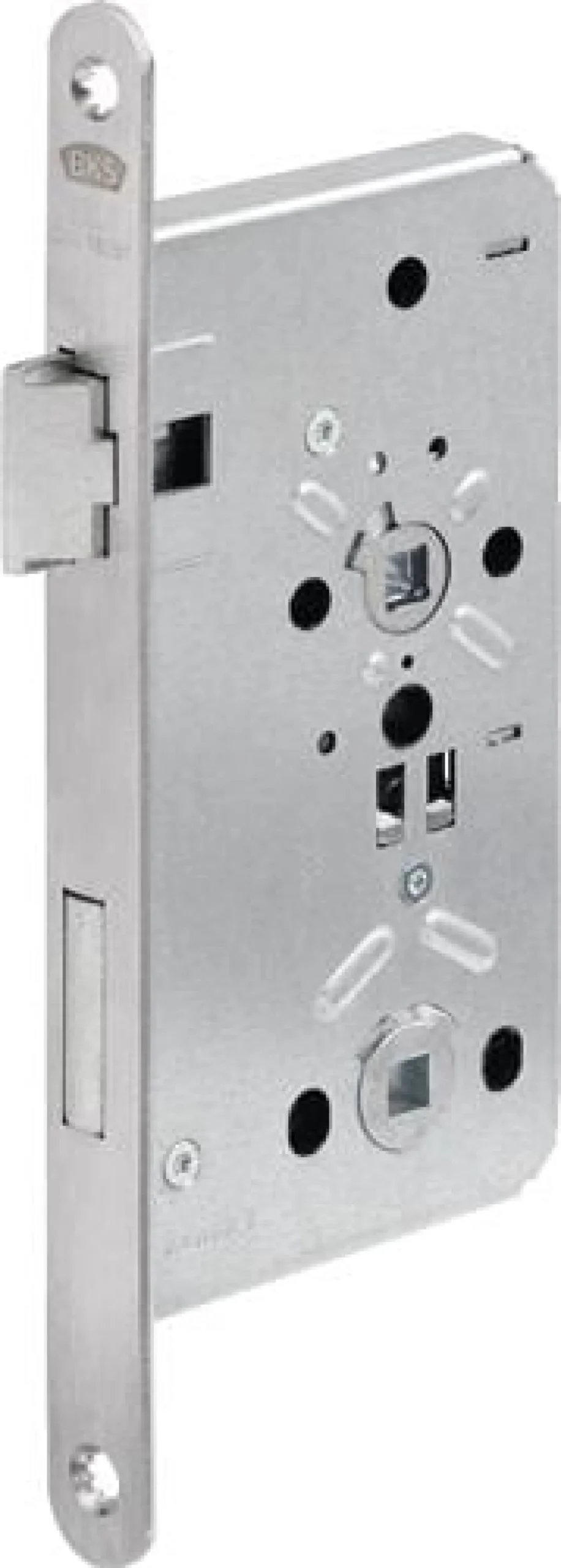 BKS Behörden-Einsteckschloss 0615 BAD 20/55/78/8mm DIN L VA rd Kl 5 - B-06150-B1-L-8