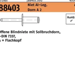 Blindniete R 88403 FLAKO 5x 25 Niet Aluminium/Dorn A 2 250 Stück