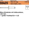 Blindniete R 88409 großer FLAKO 3,2x8 Niet Aluminium/Dorn Stahl verz. 500St.