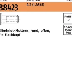 Blindnietmutter R 88423 FLAKO M4 /0,25-3,0 A 2 500 Stück