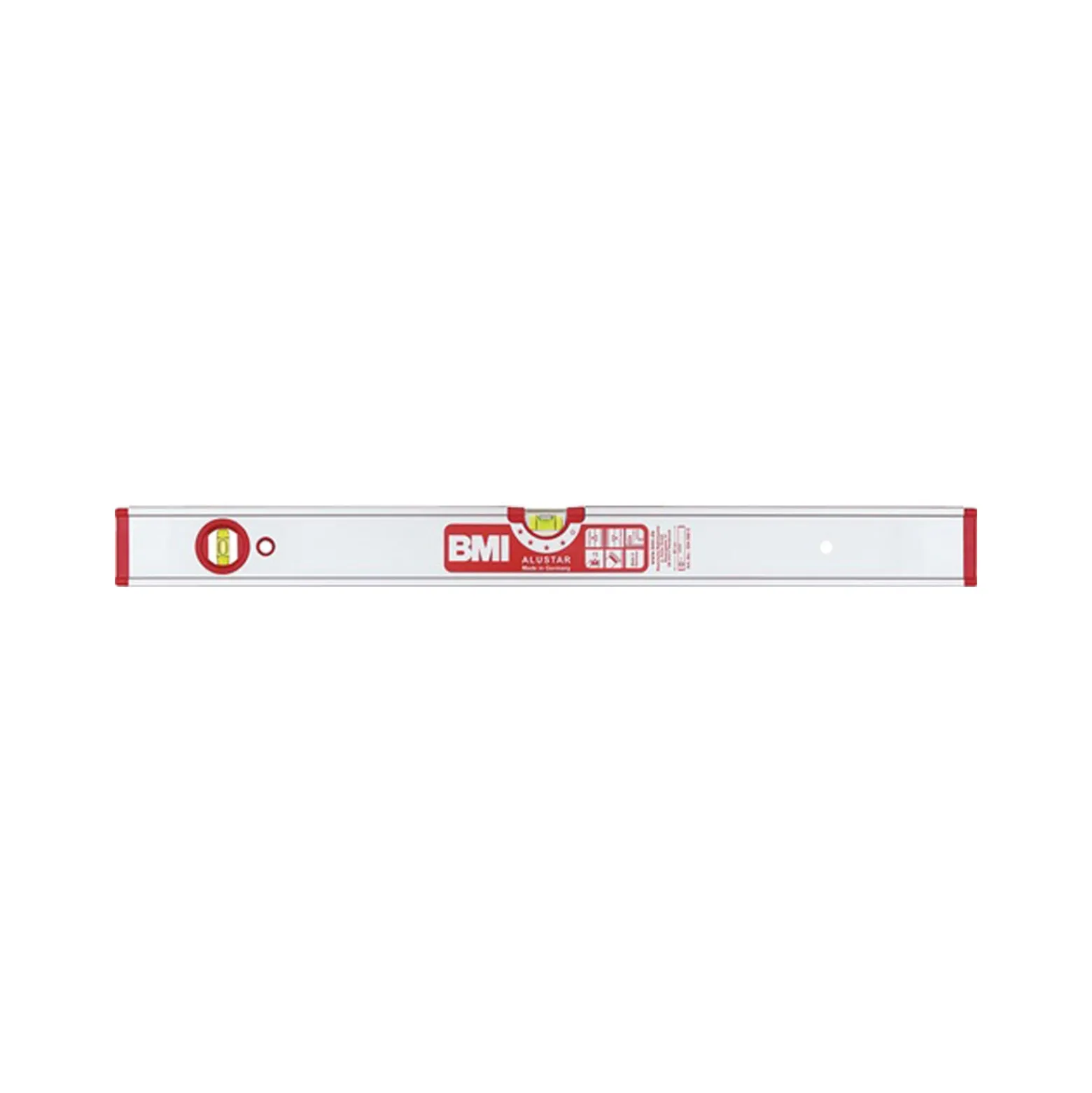 BMI Wasserwaage ALUSTAR 80cm Alu.silber ± 0,5 mm/m m.Magnet - 694080 EM