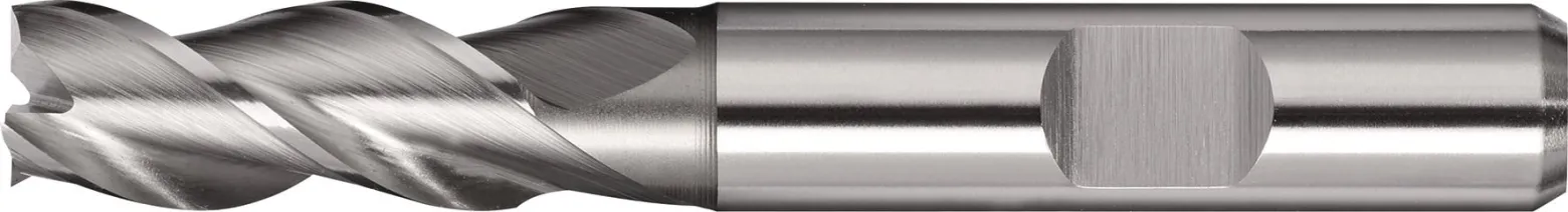 Bohrnutenfräser DIN 844 Typ W D.8mm HSS-Co8 Weldon Z.3 kurz TECWERK