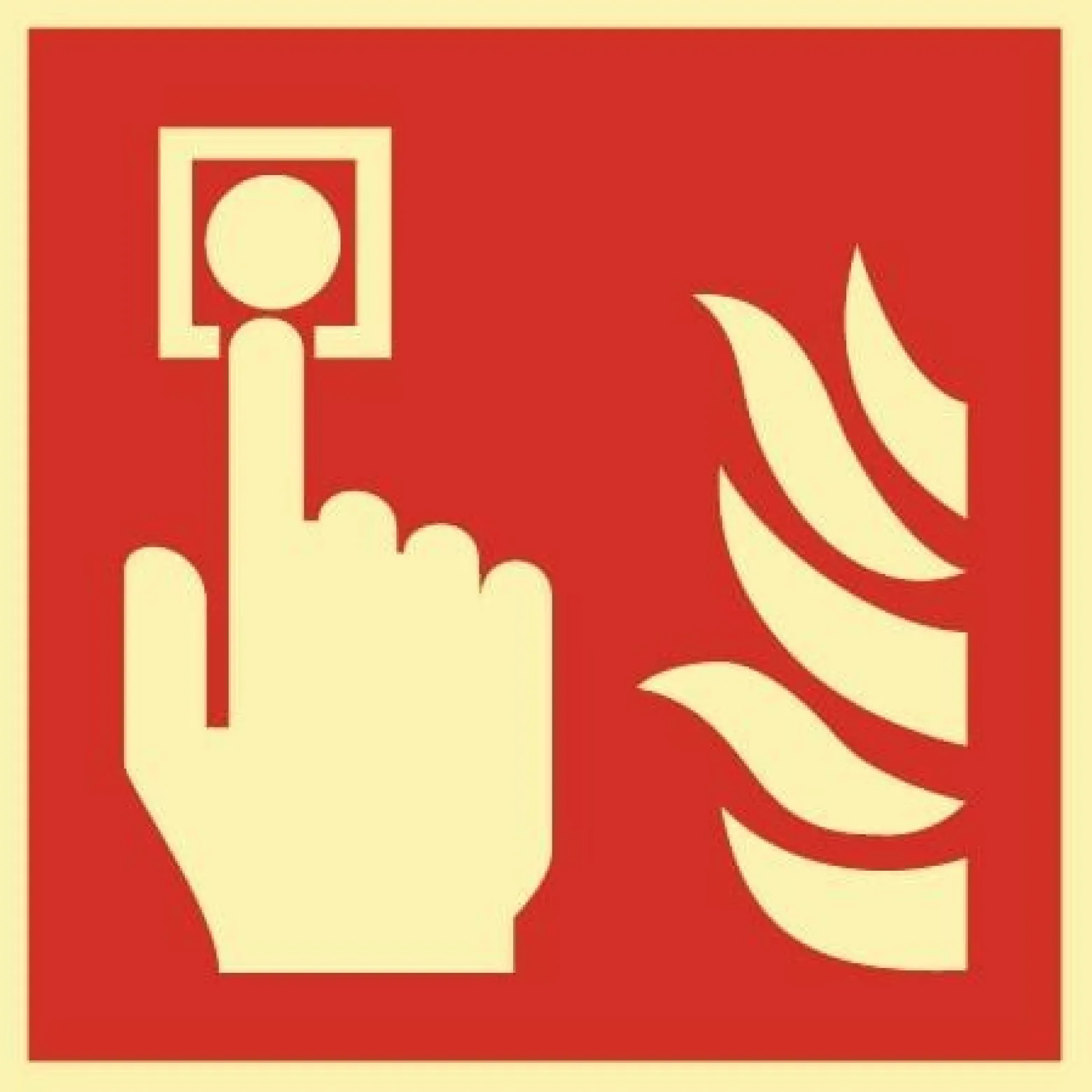 Brandschutzzeichen ASR A1.3/DIN EN ISO 7010/DIN 67510 L148xB148 mm - 4006FHL148