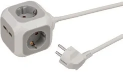 brennenstuhl Steckdosenwürfel ALEA-Power 1150100 4fach +2xUSB