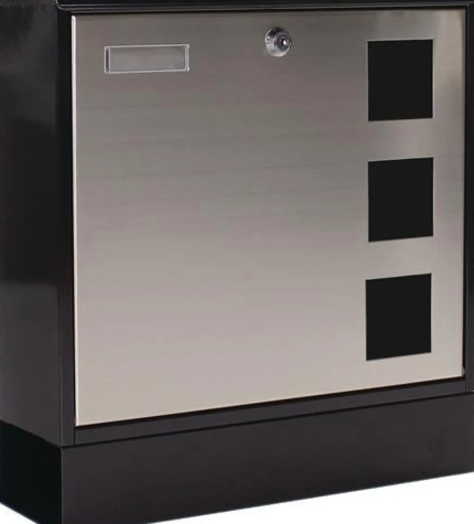 Briefkasten Design H.380mm B.370mm T.120mm schwarz STA DIN C4 ROTTNER