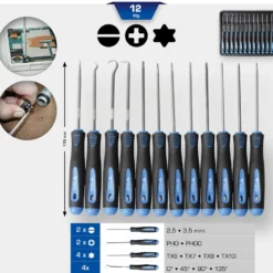 BRILLIANT TOOLS Haken- und Schraubendreher-Satz 12tlg. - BT542080