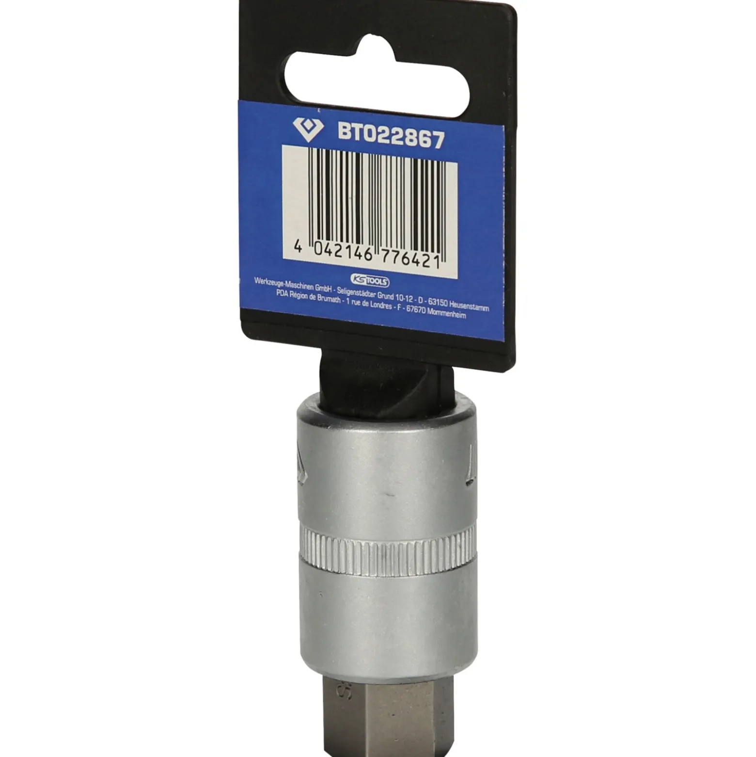 BRILLIANT TOOLS 1/2" Innensechskant Bit-Stecknuss 55 mm lang 17 mm - BT022867