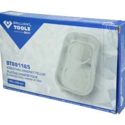 BRILLIANT TOOLS Magnetisches Tablett / Schale aus Edelstahl 140 x 240 mm - BT691165