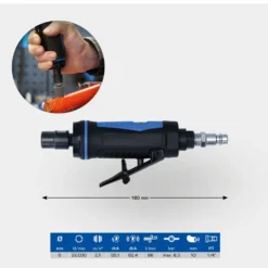 BRILLIANT TOOLS Mini Druckluft-Stabschleifer gerade - BT160705