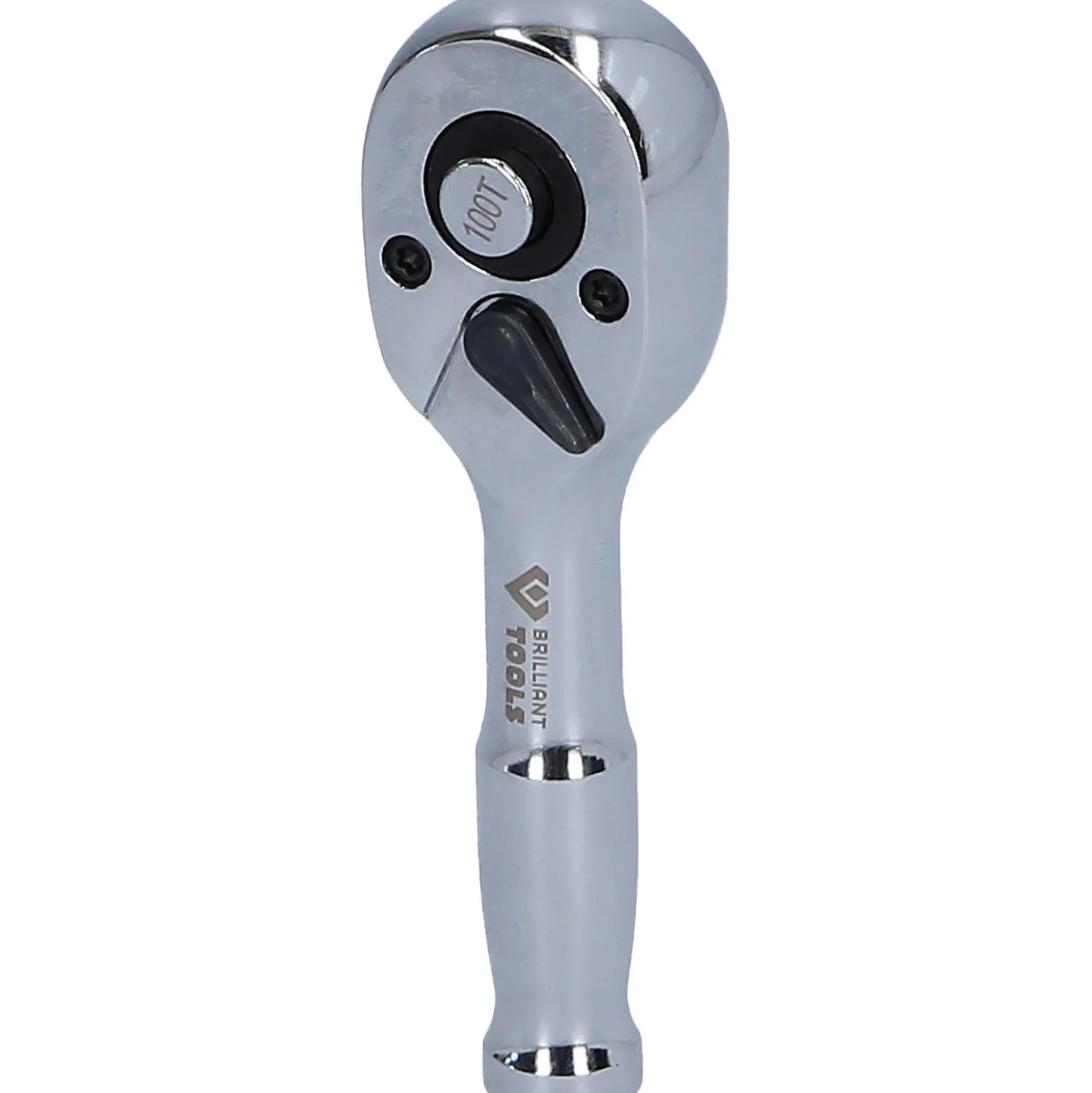 BRILLIANT TOOLS 1/4" Mini-Umschaltknarre mit Metallgriff 100 Zahn - BT020999