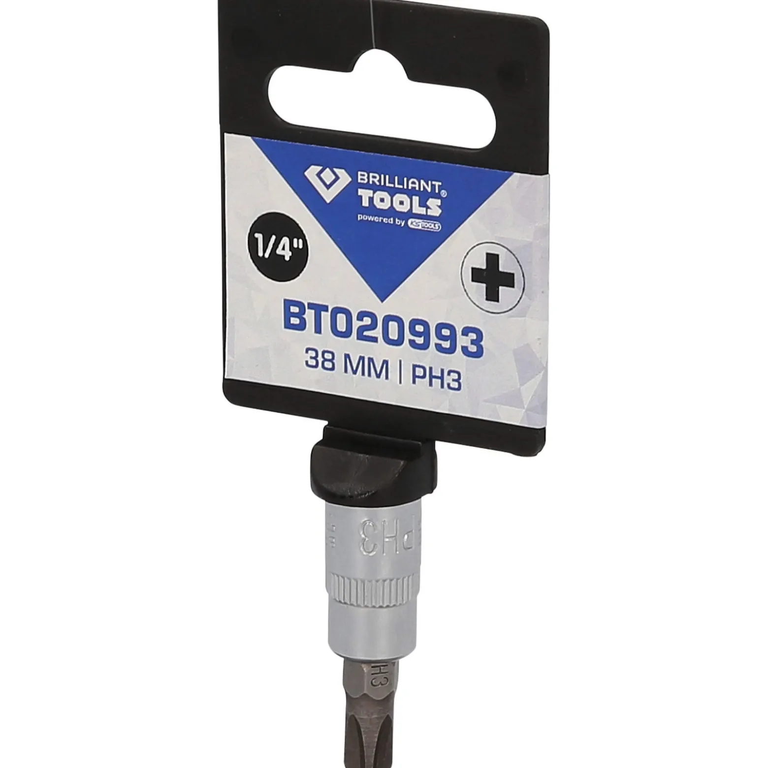 BRILLIANT TOOLS 1/4" PH Kreuzschlitz Bit-Stecknuss PH3 - BT020993