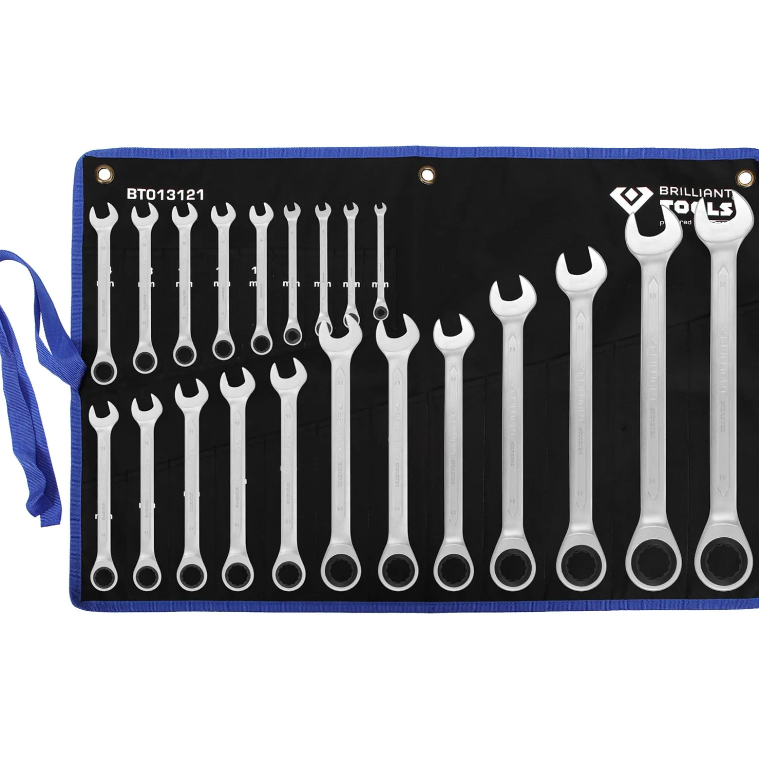 BRILLIANT TOOLS Ratschenringschlüssel-Satz 21tlg. 6 - 32 mm - BT013121