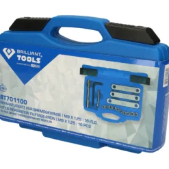 BRILLIANT TOOLS Reparatursatz für Bremsgewinde M9 x 1,25 16tlg. - BT701100