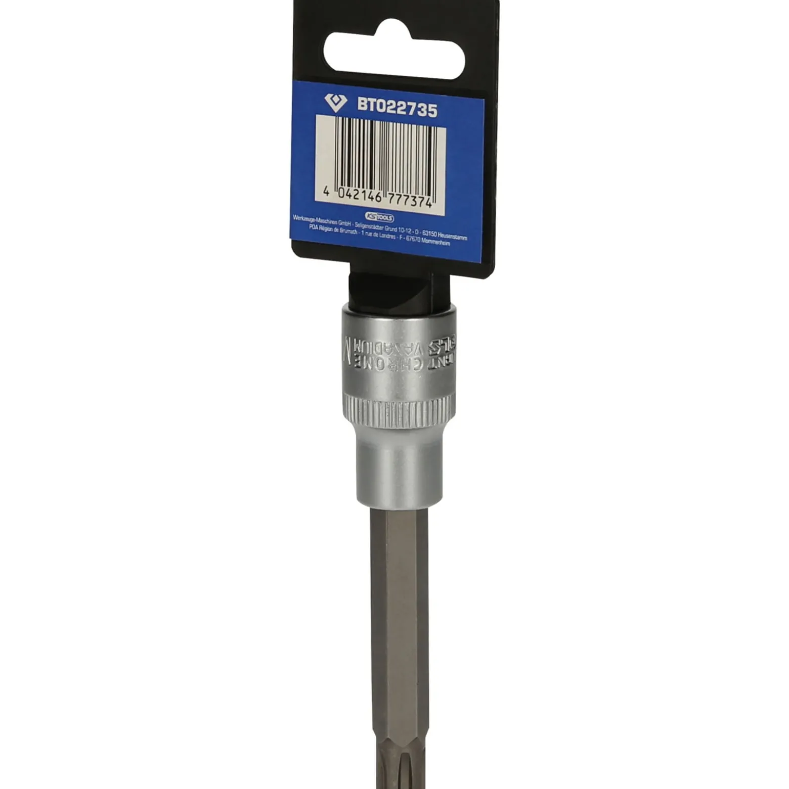 BRILLIANT TOOLS 1/2" RIBE-Bit-Stecknuss 100 mm lang M10 - BT022735