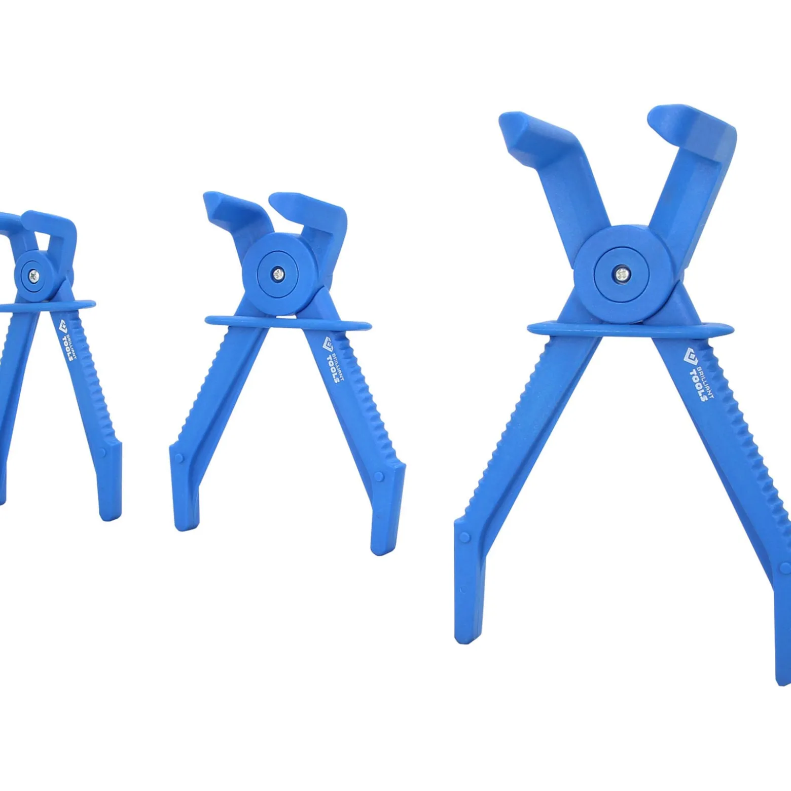 BRILLIANT TOOLS Schlauch-Abklemm-Zangen-Satz 90° abgewinkelt 3tlg.- BT521015
