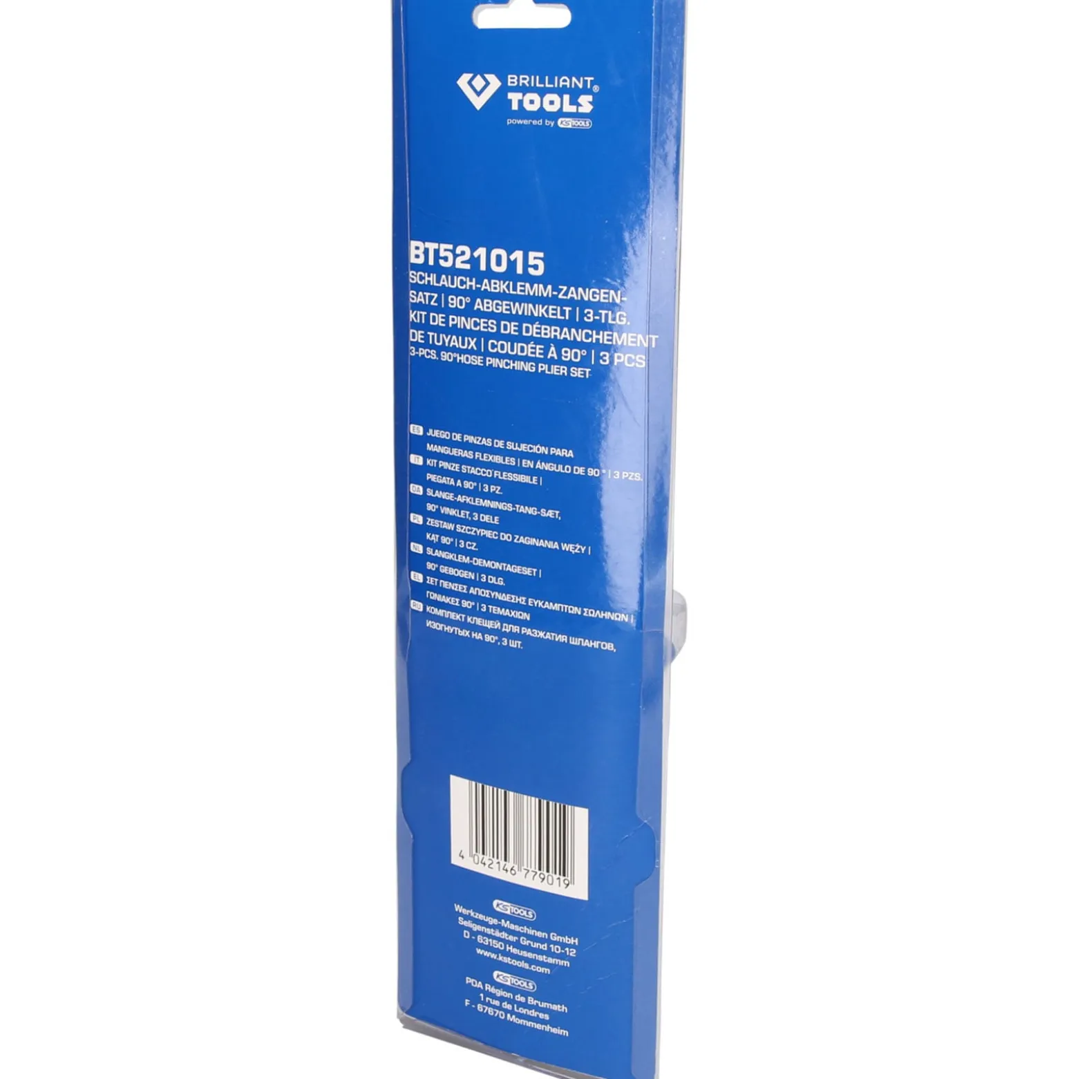 BRILLIANT TOOLS Schlauch-Abklemm-Zangen-Satz 90° abgewinkelt 3tlg.- BT521015