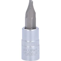 BRILLIANT TOOLS 1/4" Schlitz Bit-Stecknuss 1,2 x 6,5 mm - BT020812