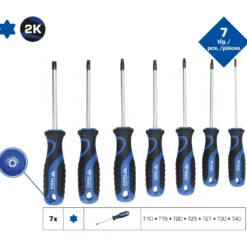 BRILLIANT TOOLS Schraubendreher-Satz 7tlg. Torx-Profil - BT034007