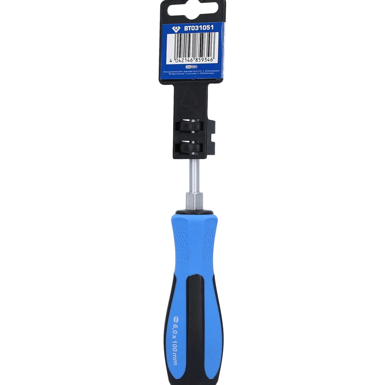 BRILLIANT TOOLS Schraubendreher Schlitz mit Schlagkappe 6,0 x 100 mm - BT031051
