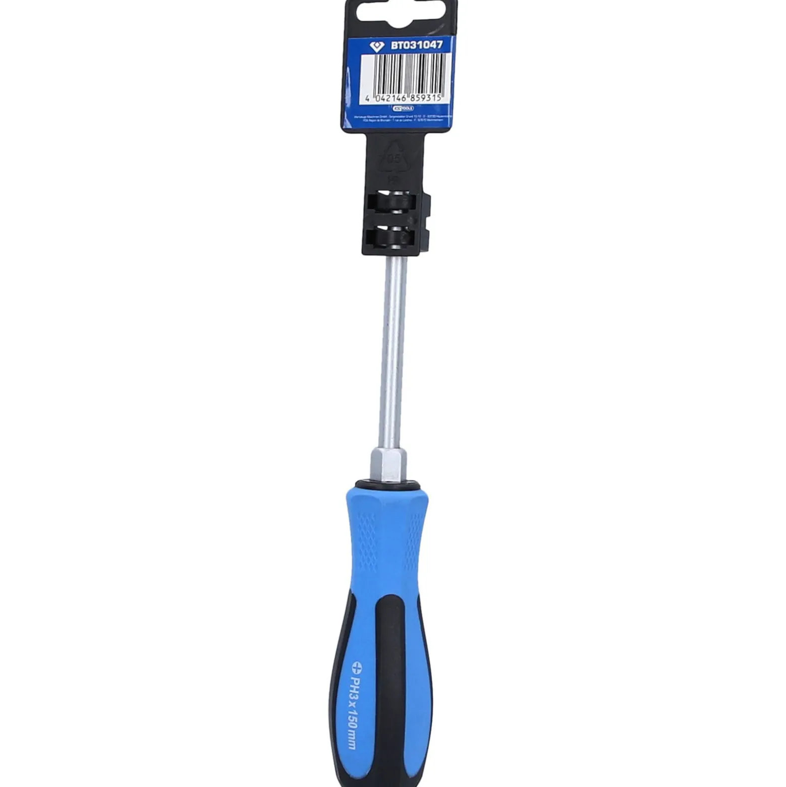 BRILLIANT TOOLS Schraubendreher Kreuzschlitz mit Schlagkappe PH3 x 150 mm - BT031047