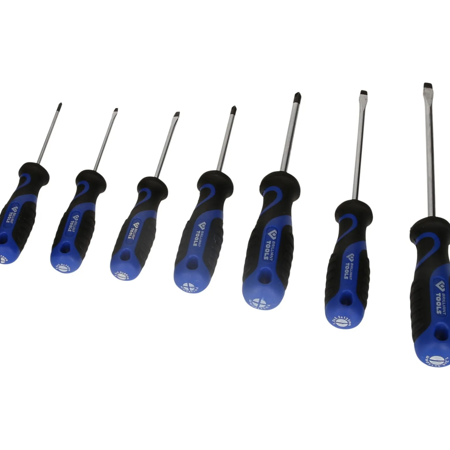 BRILLIANT TOOLS Schraubendreher-Satz 7tlg. Schlitz PH - BT033007