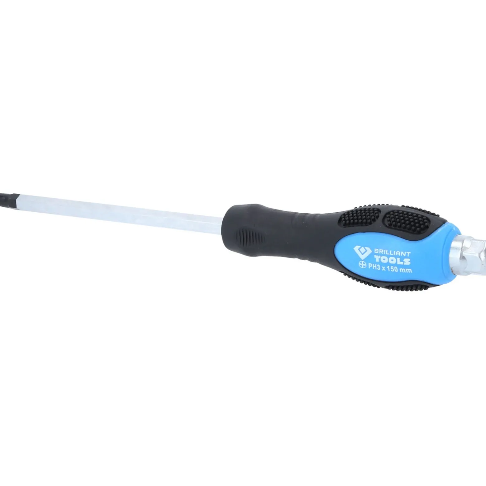 BRILLIANT TOOLS Schraubendreher Kreuzschlitz mit Schlagkappe PH3 - BT034811
