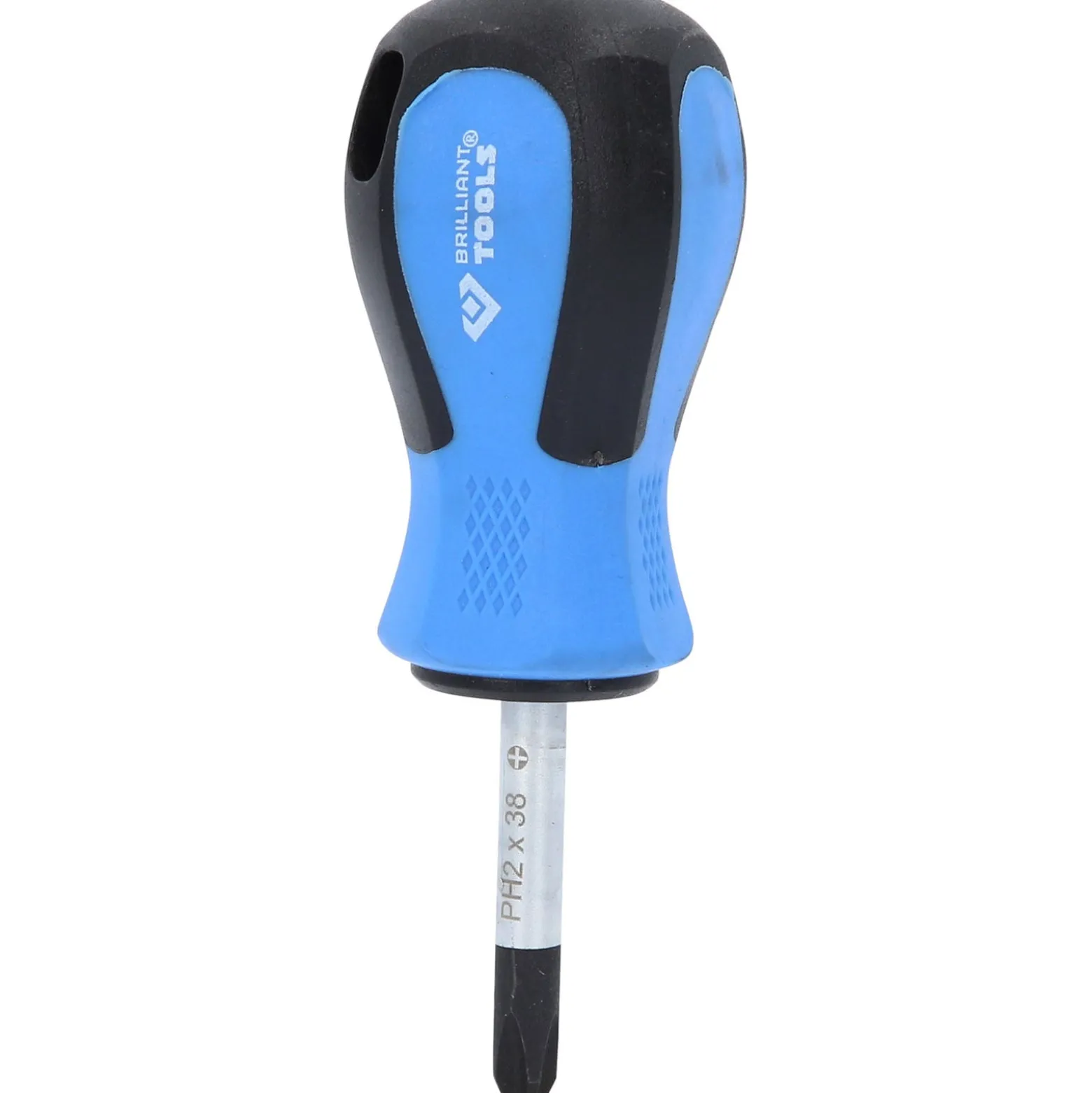 BRILLIANT TOOLS Schraubendreher PH Phillips PH2 x 38 mm kurze Form - BT031032