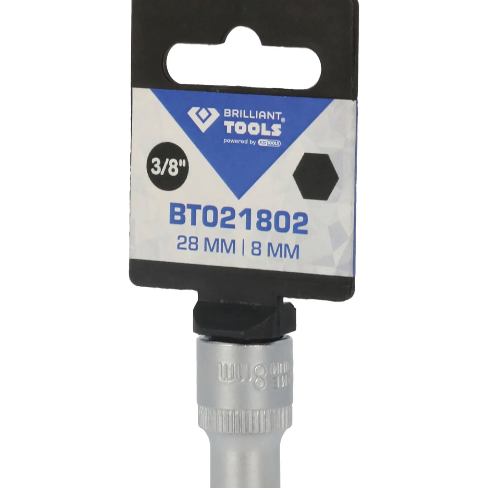 BRILLIANT TOOLS 3/8" Sechskant-Stecknuss 8 mm - BT021802