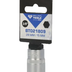 BRILLIANT TOOLS 3/8" Sechskant-Stecknuss 15 mm - BT021809
