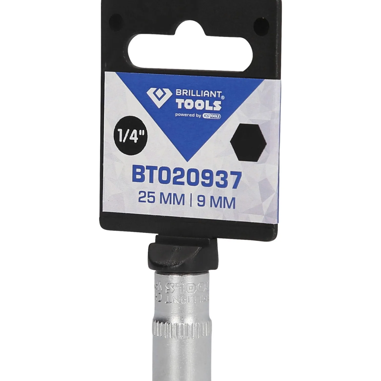 BRILLIANT TOOLS 1/4" Sechskant-Stecknuss 9 mm - BT020937
