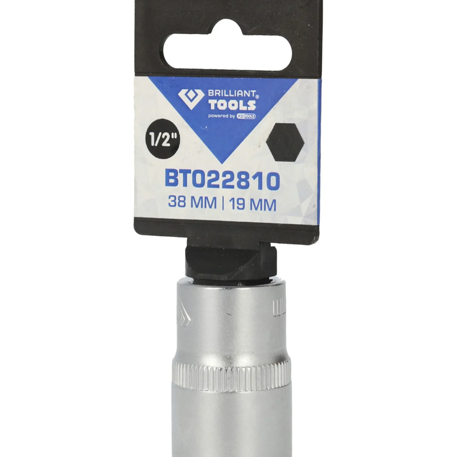 BRILLIANT TOOLS 1/2" Sechskant-Stecknuss 19 mm - BT022810