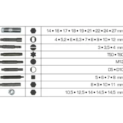 BRILLIANT TOOLS Stoßdämpfer-Werkzeug-Satz 39tlg. - BT651050